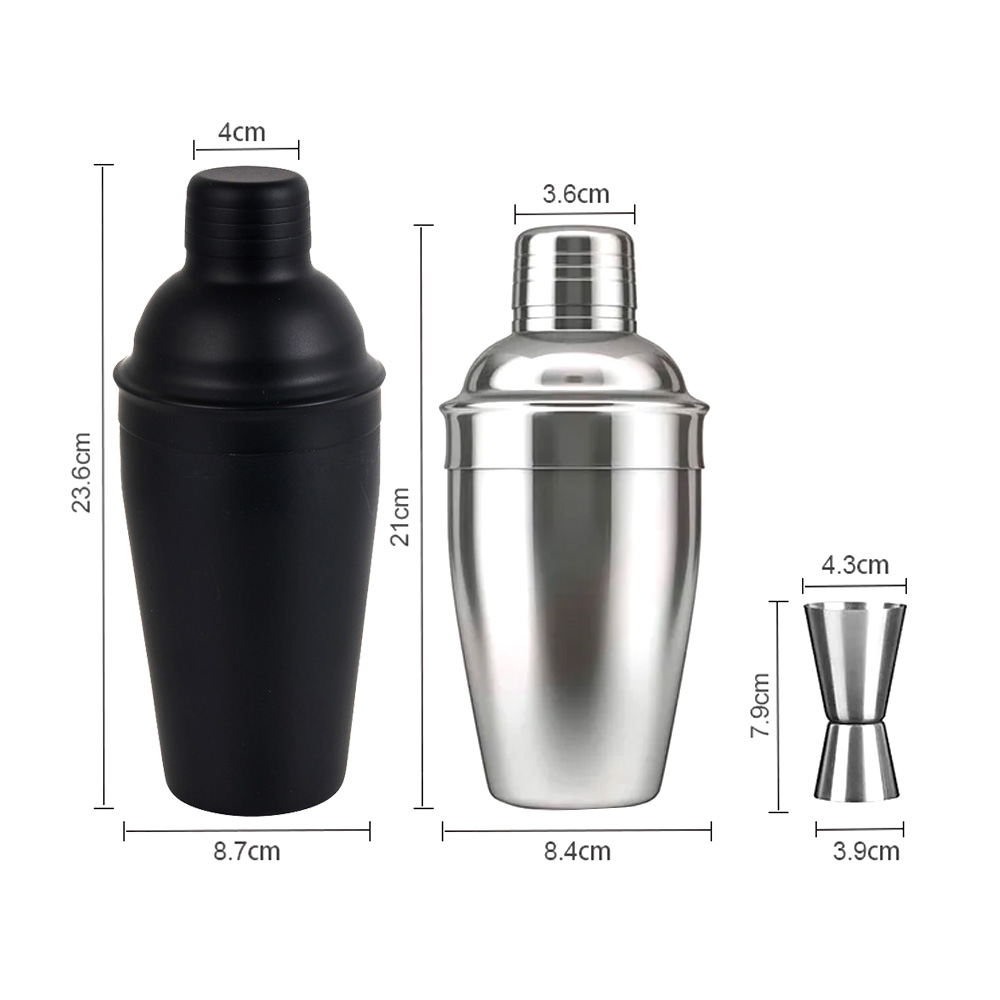 Kit de bartender de aço inoxidável personalizado coqueteleira Martini 5