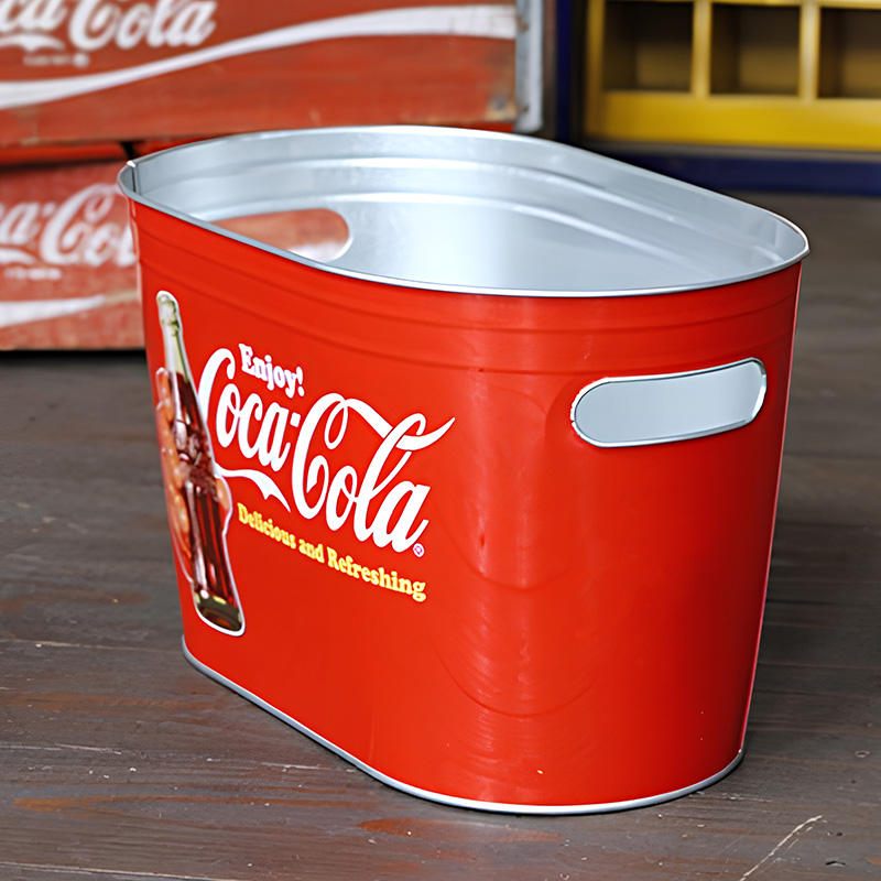 10 qt ovaler Eiskübel aus verzinktem Metall, Bierkübel Lieferanten 2