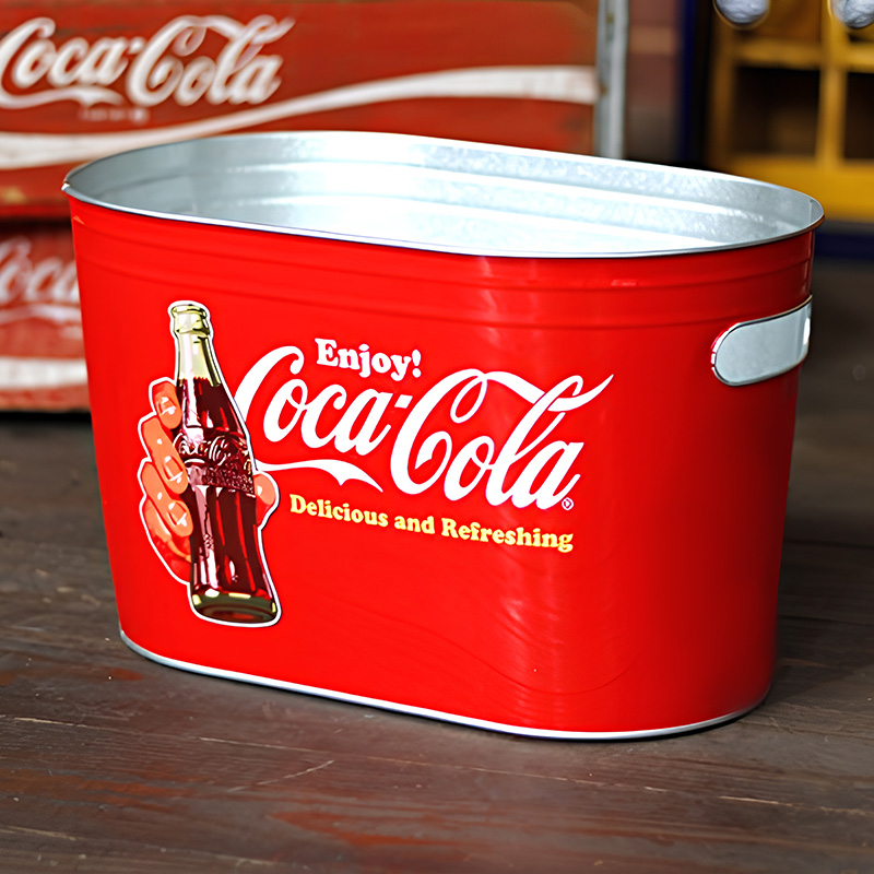 10 qt ovaler Eiskübel aus verzinktem Metall, Bierkübel Lieferanten 3