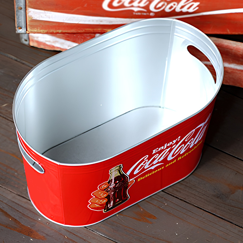 10 qt ovaler Eiskübel aus verzinktem Metall, Bierkübel Lieferanten 5
