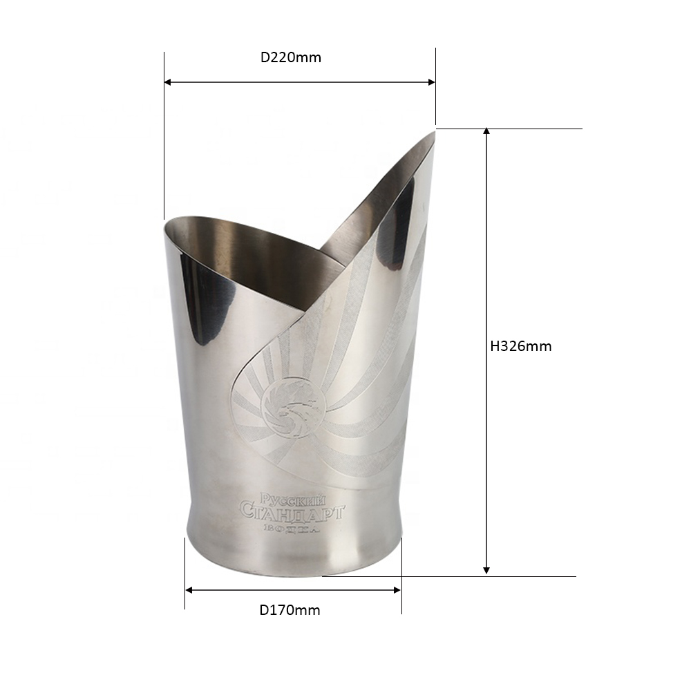 Seau à glace en acier inoxydable / Seau à vin ICB-009 5
