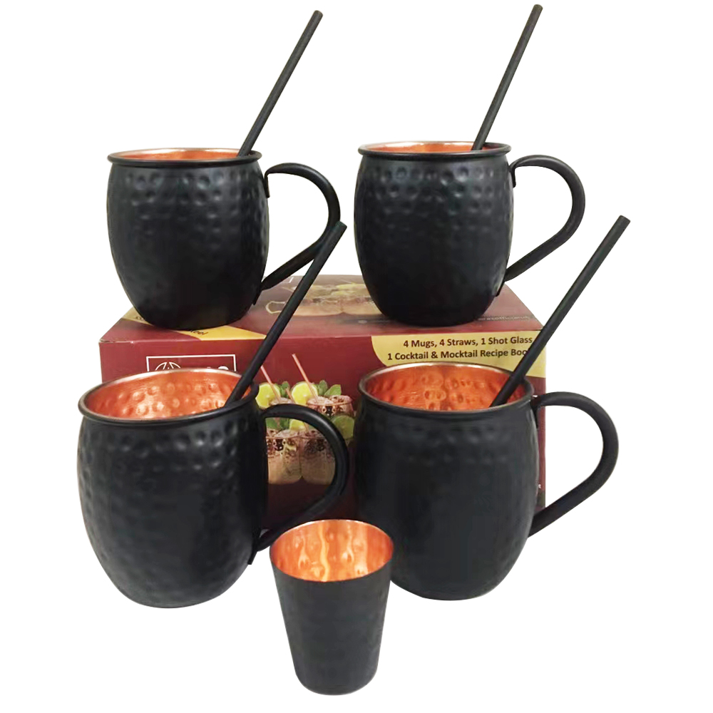 530 ml Cooper-beschichteter Moskau-Mule-Becher aus Edelstahl 6