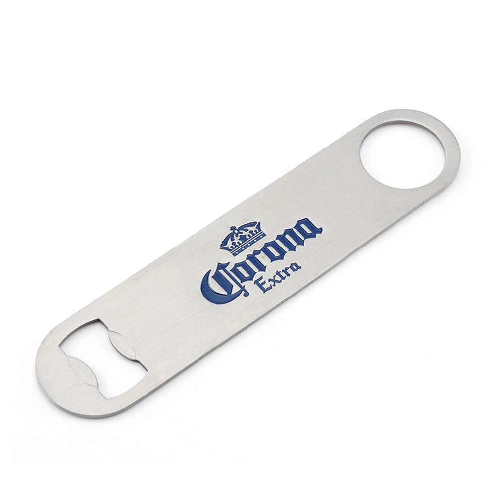 Logo personalizzato per apri birra in acciaio inossidabile vuoto con lama a barra 1