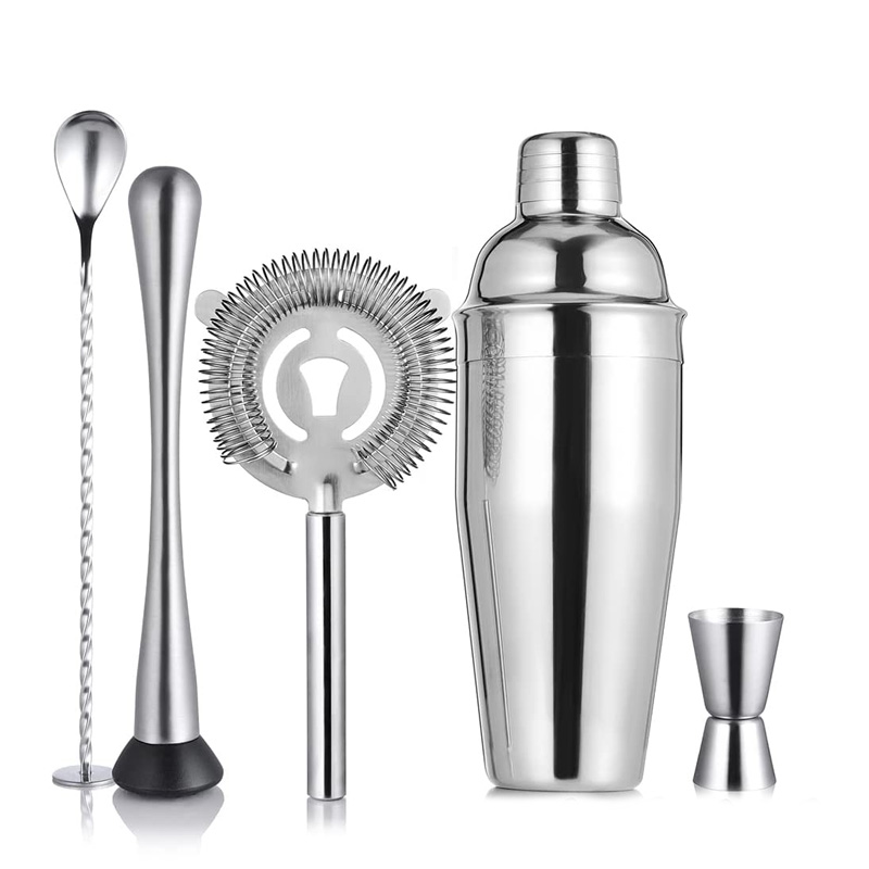 Fornitore di set di shaker per cocktail in acciaio inossidabile con accessori per bar da 7 pezzi 1