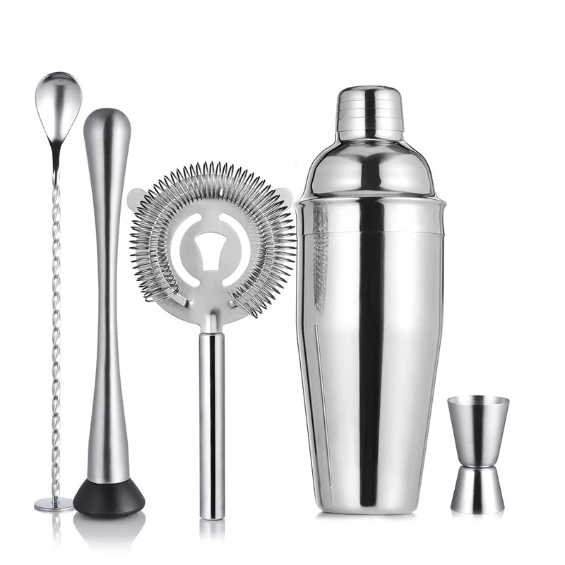 7 Piece Bar Accessories Stainless Steel Cocktail Shaker Set Supplier 1