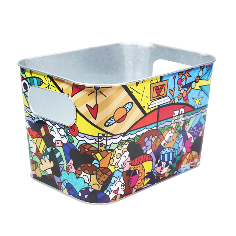 Galvanized Metal Square ice bucket 丨Longrichbar 1