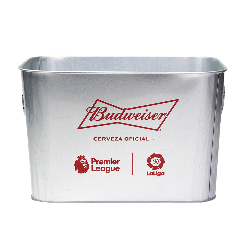 Quadratischer Eiskübel aus verzinktem Metall 丨Longrichbar 5