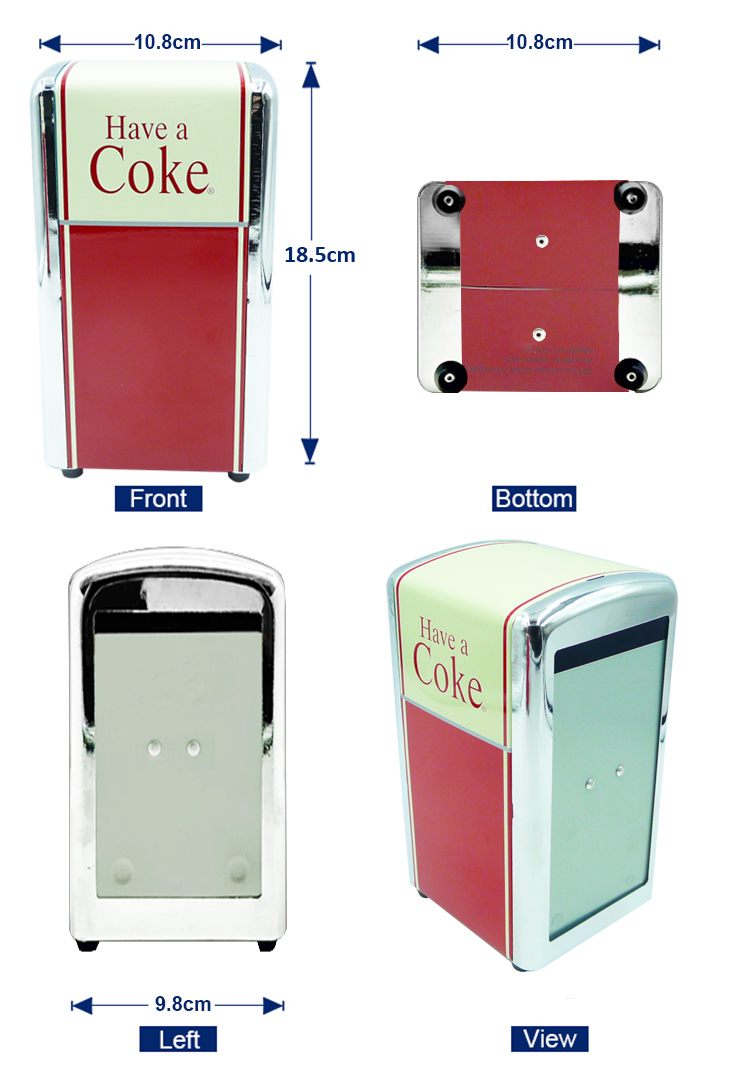 Vintage Coca Cola Serviettenspender 丨Longrichbar 6