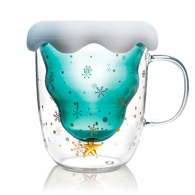 10 Oz doppelwandige Weihnachtsgläser-Kaffeetasse von Longrichbar 1
