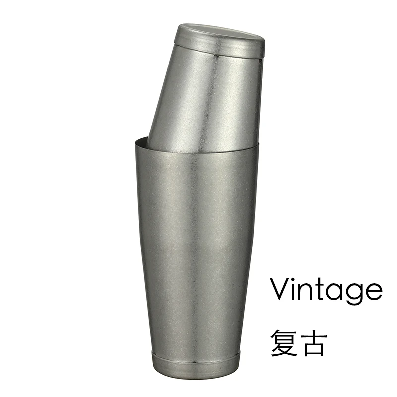 Shaker à cocktail Boston personnalisé avec motif gravé 丨 longrichbar 5