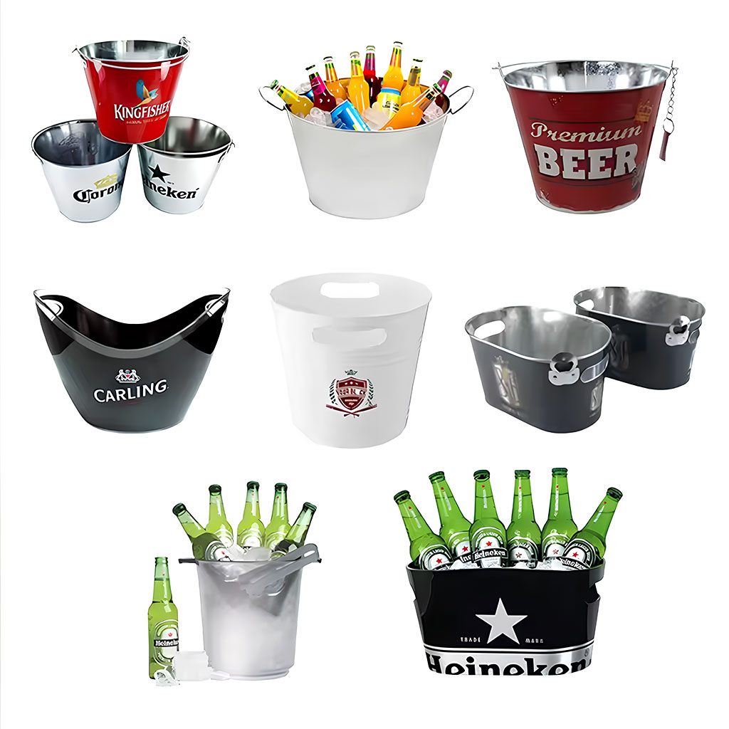 Metal Beer Ice Bucket丨Promote Your Business丨Longrichbar 6