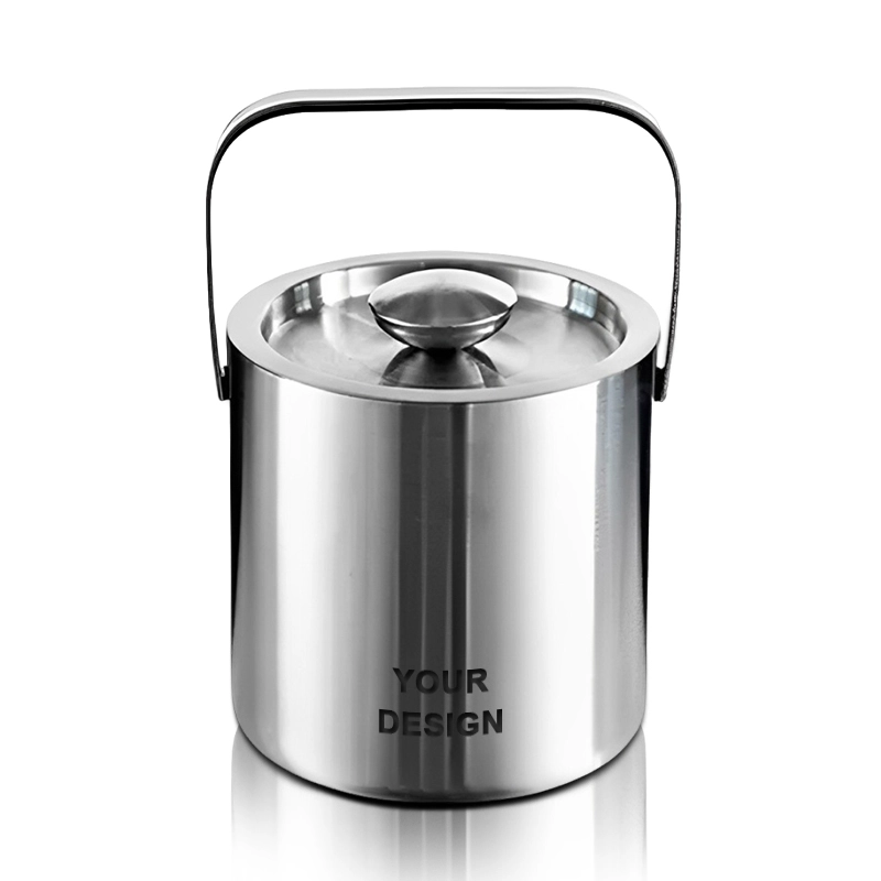 Stainless Steel Ice Bucket With Lid 1