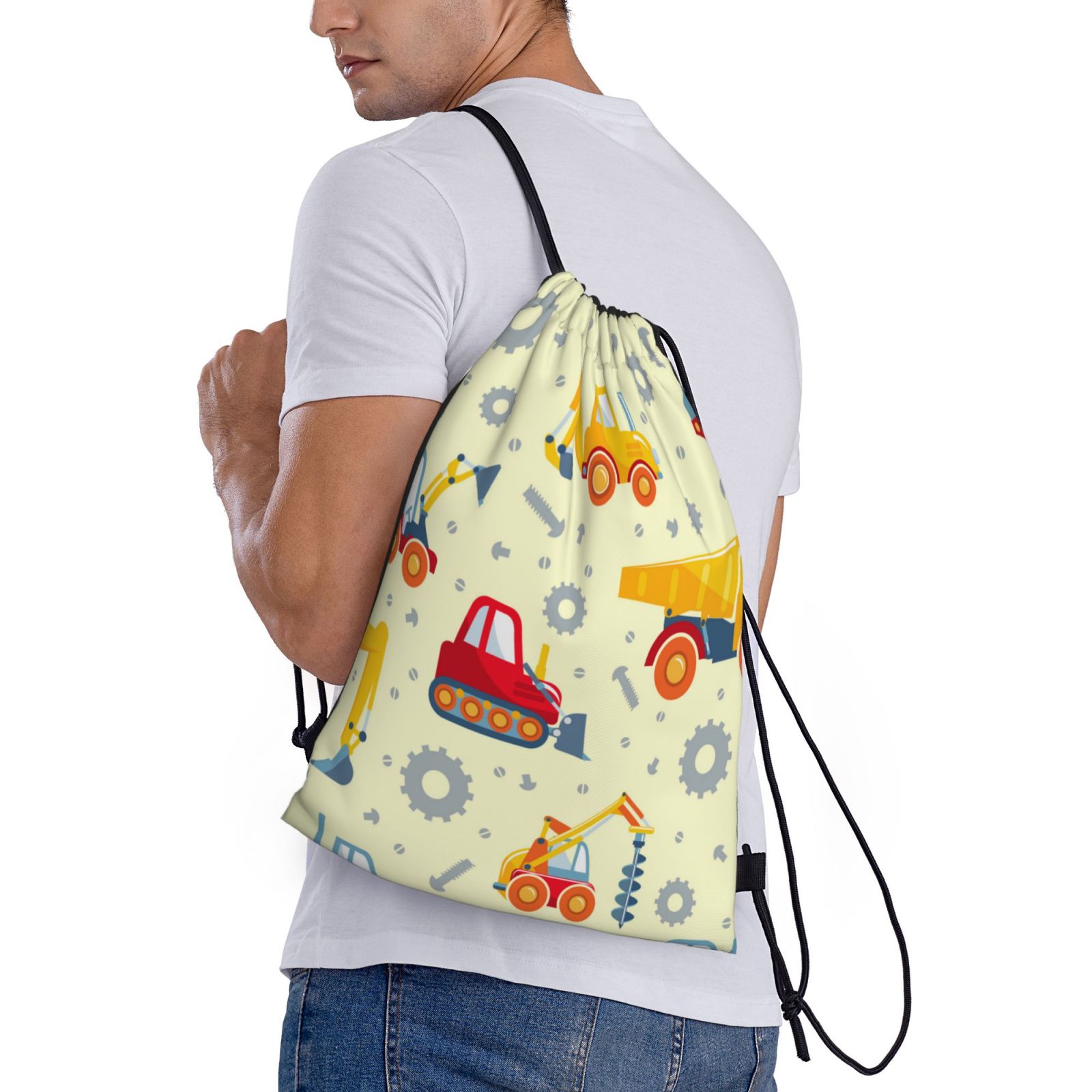 Borsa con coulisse personalizzata all'ingrosso 2