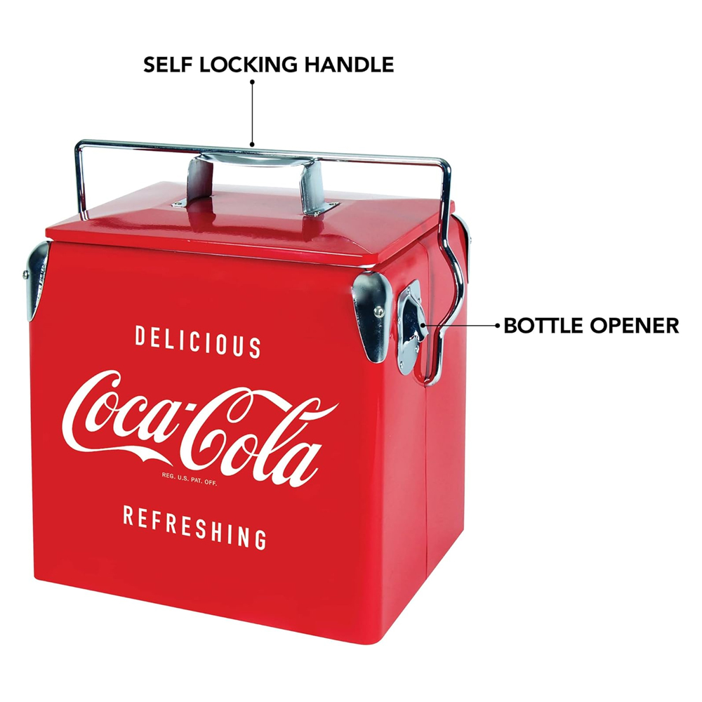 13L Vintage Coke Cooler Box