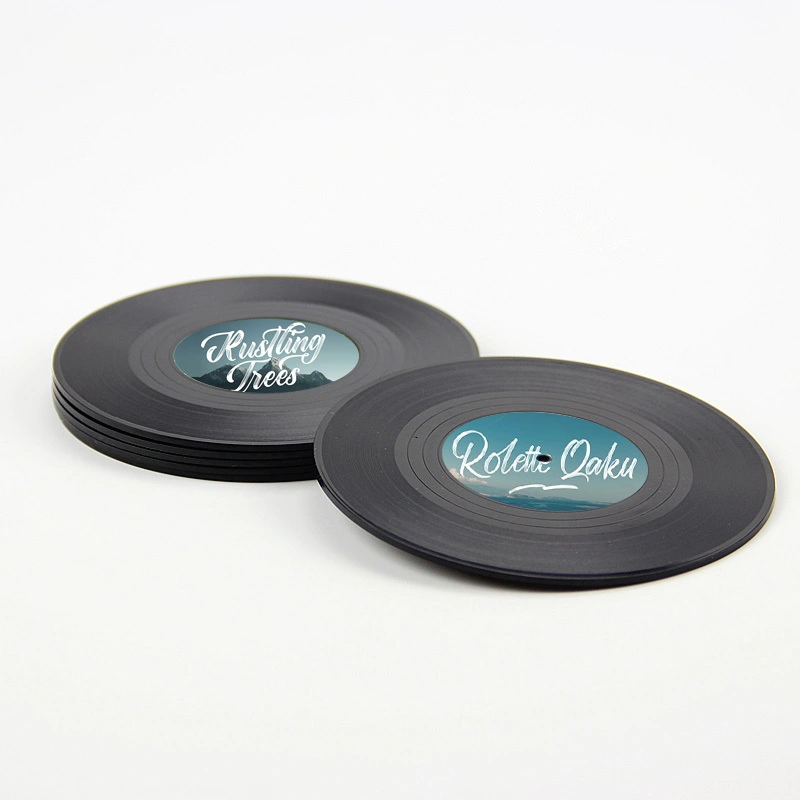 Posavasos Record personalizado con logo