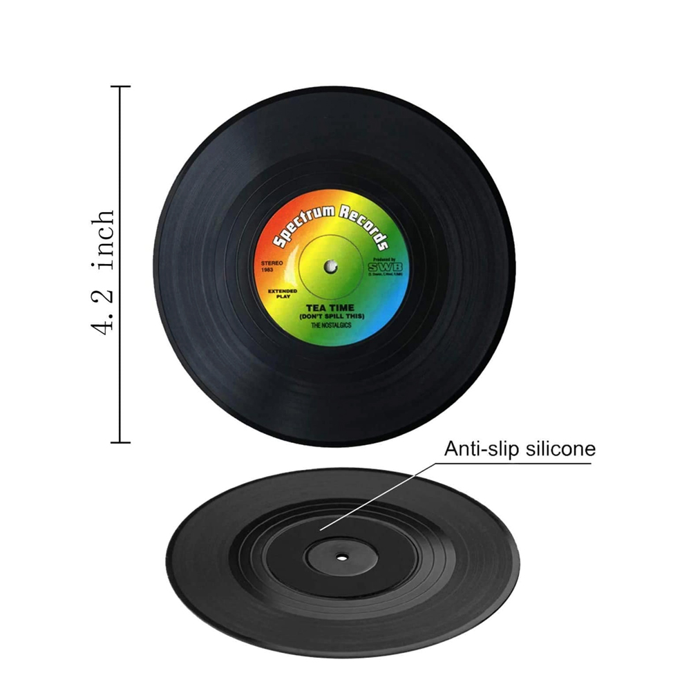 Custom Record coaster with logo