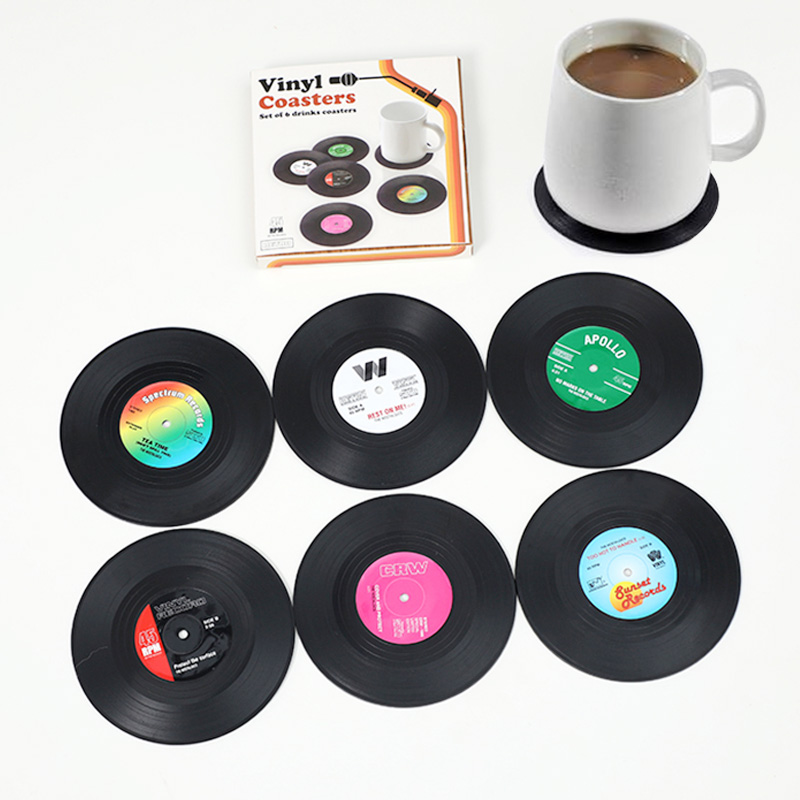 Custom Record coaster with logo