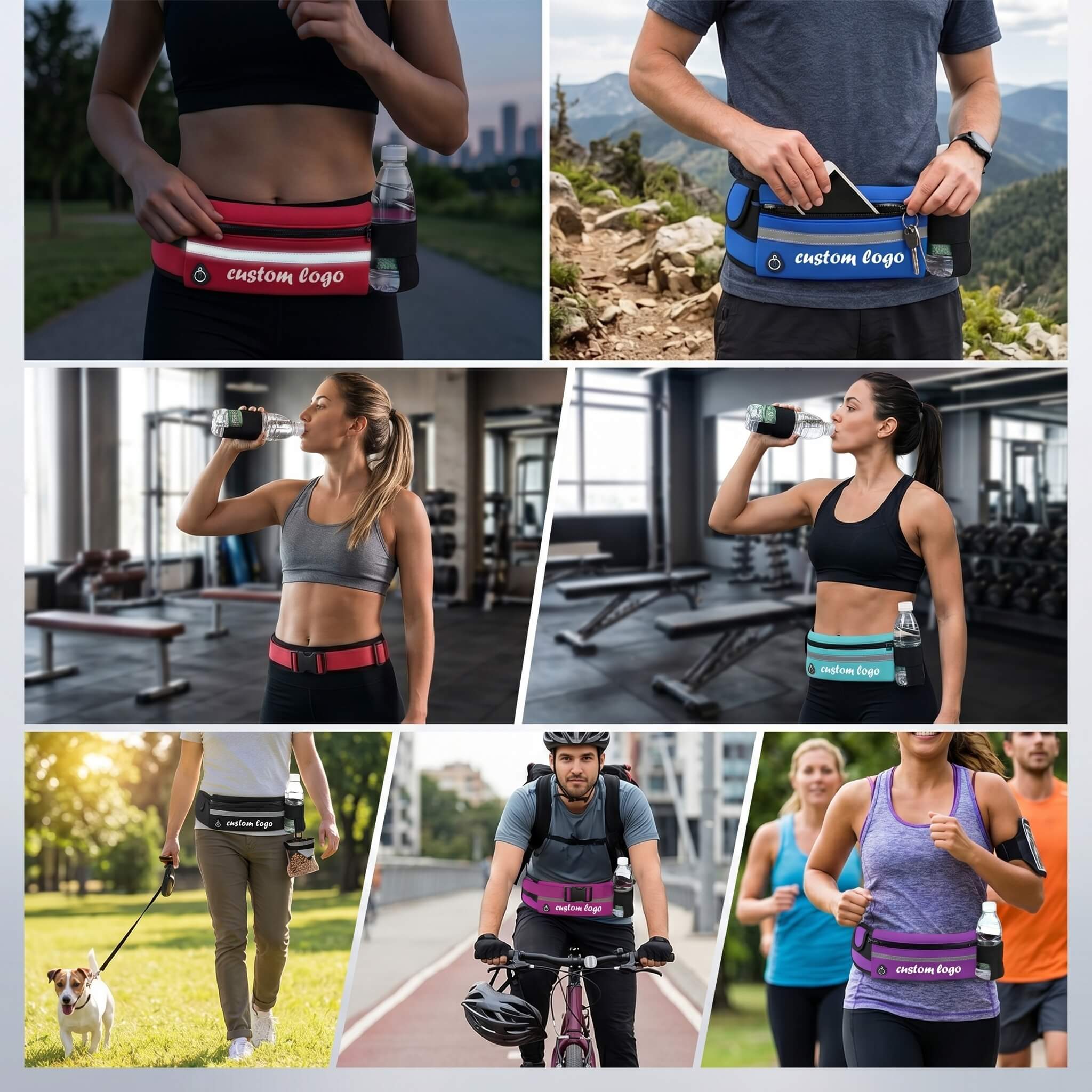 Bolsa de cintura esportiva personalizada por atacado - Longrichbar
