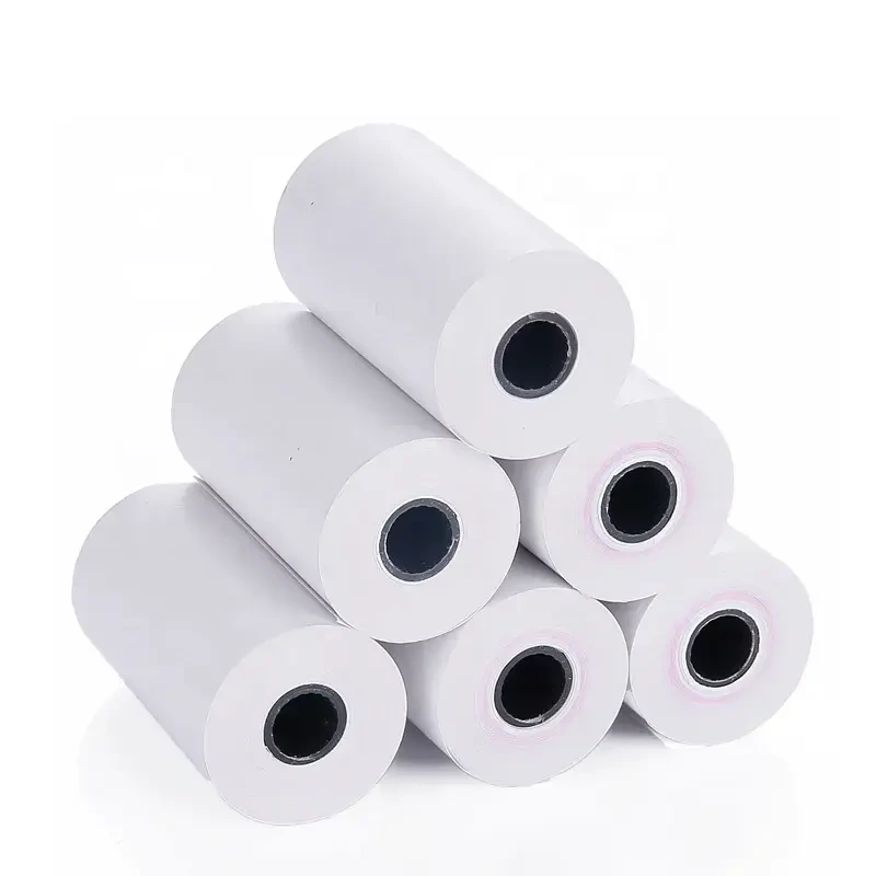 لفة ورق تسجيل النقدية الحرارية الفارغة في الشرق الأوسط 65gsm 80*68mm 1