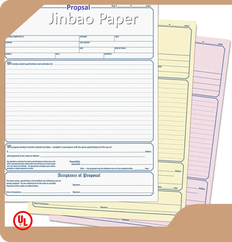 Customizedcopy Paper Manufacturers Carbonless Paper Jin Bao Brother 1