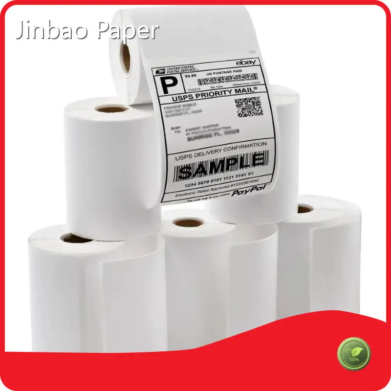 Thermal Paper Sticker Rolls Waterproof by Jinbao Paper 1