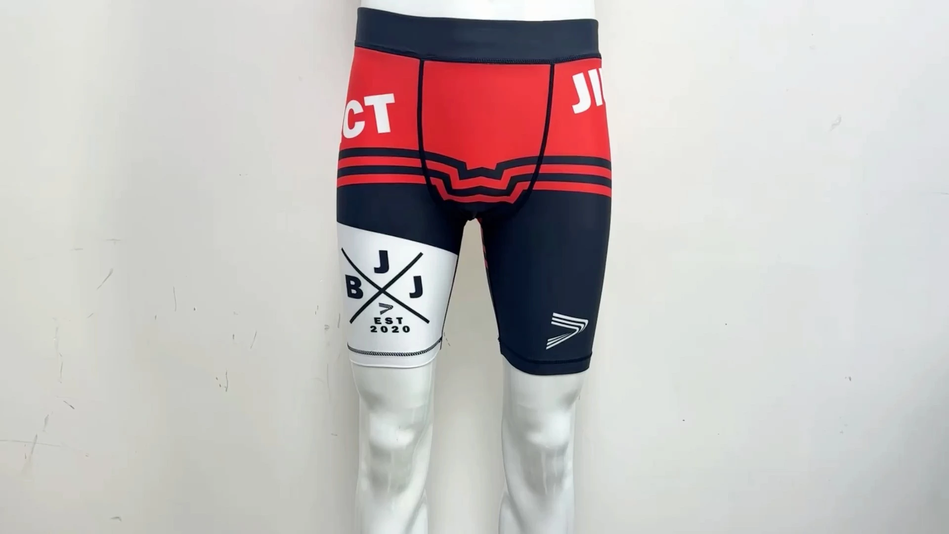 Rise 2.0 BJJ MMA Vale Tudo Shorts Jujitsu BJJ Red Tight Shorts 1