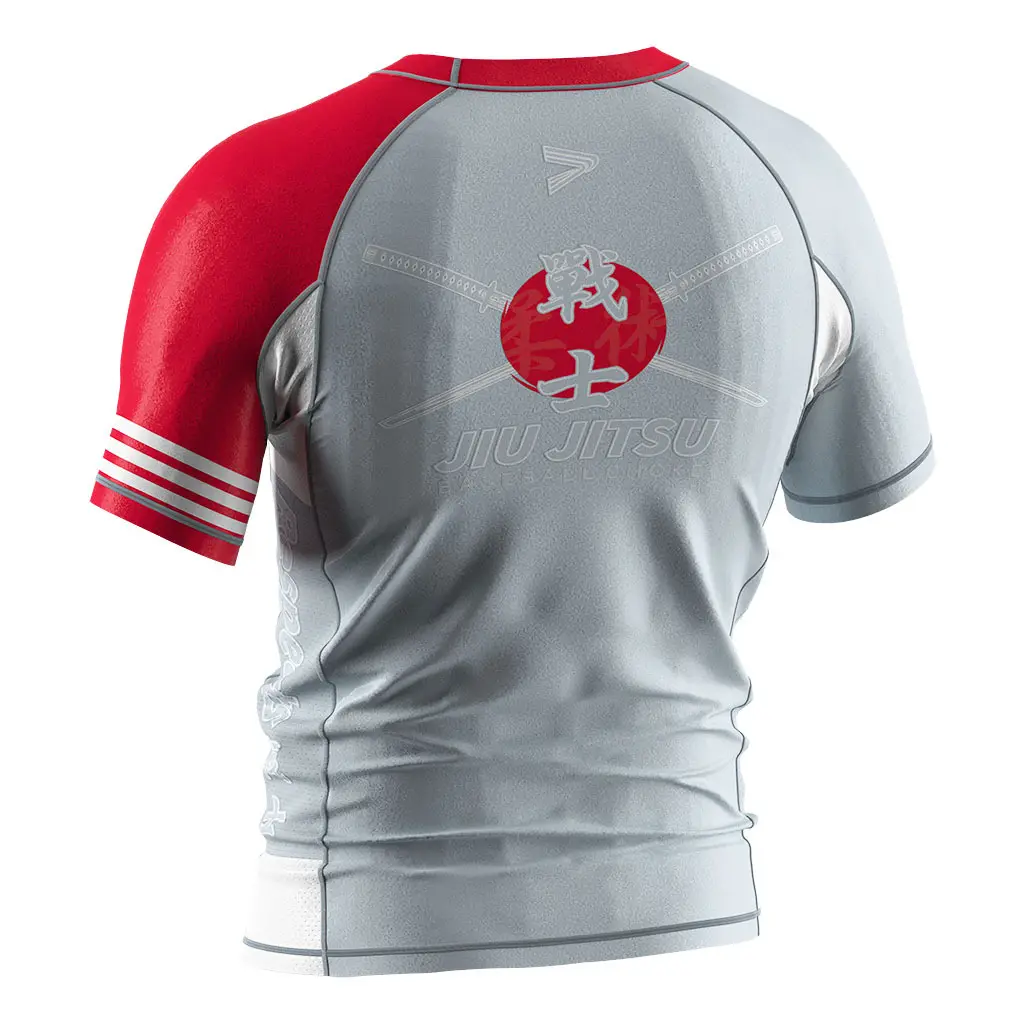 Rise Sportswear Brand Jiu Jitsu Rash Guards Short Sleeve Factory 5