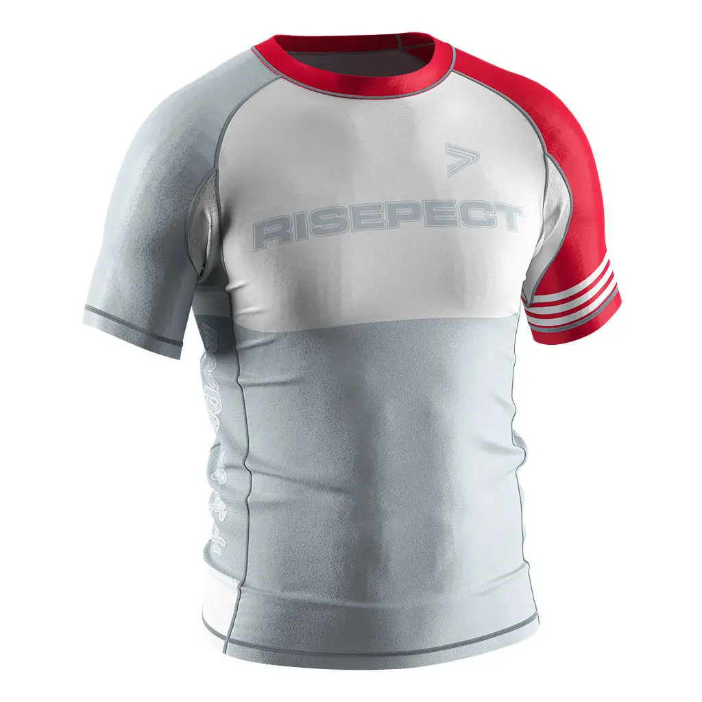 Rise Sportswear Brand Jiu Jitsu Rash Guards Short Sleeve Factory 4