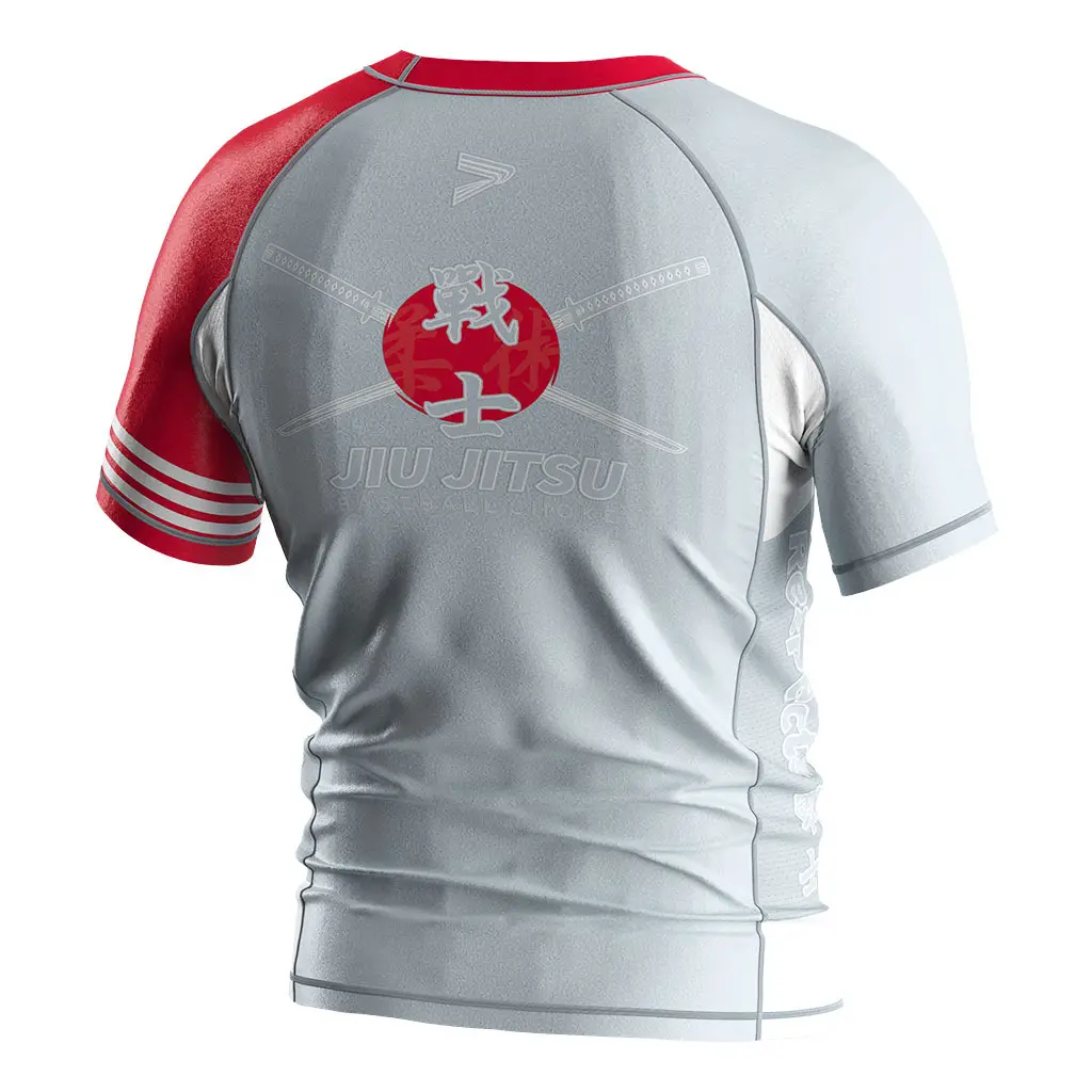 Rise Sportswear Brand Jiu Jitsu Rash Guards Short Sleeve Factory 3