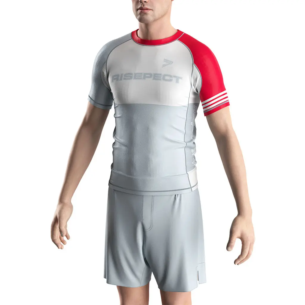 Rise Sportswear Brand Jiu Jitsu Rash Guards Short Sleeve Factory 6