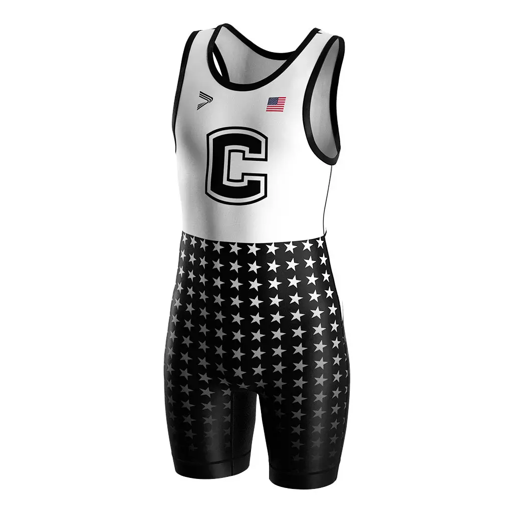 Wholesale 2 Piece Wrestling Singlets Rise Sportswear Brand 2