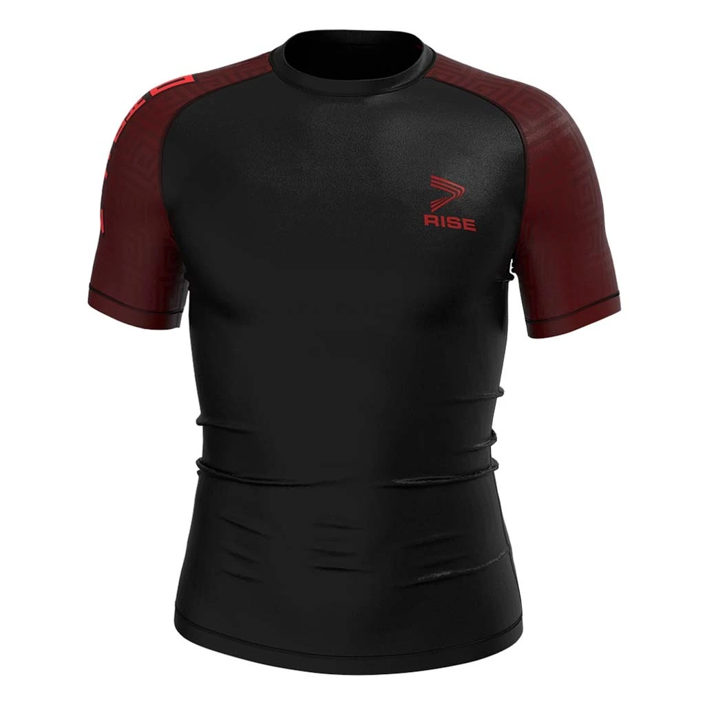 Rise MMA BJJ JIUJITSU Short Sleeve Rash Guard Ghosts 1