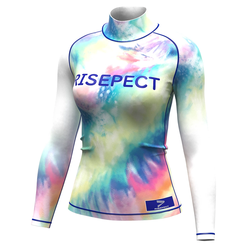 Risepect BJJ Long Sleeve Rash Guard Swimming Woman Colorful 1
