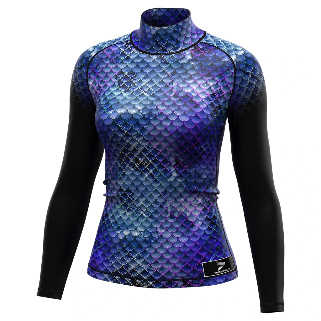 Rise JIUJITSU MMA BJJ Long Sleeve Rash Guard swimming woman scale 1