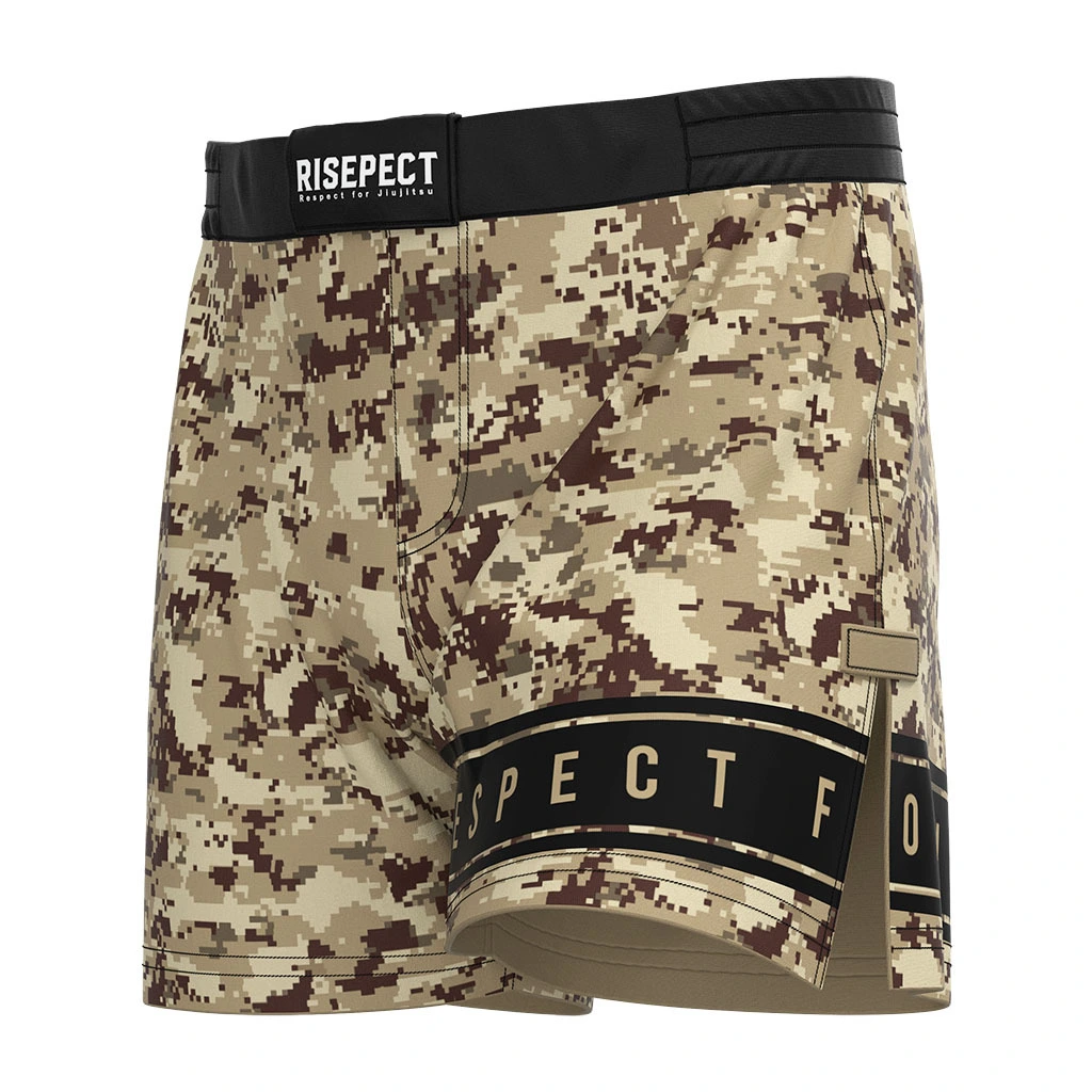 Rise Jiujitsu BJJ MMA Shorts High Split Camouflage 1