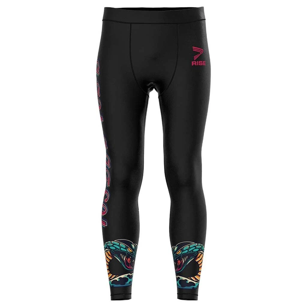Rise Jiujitsu BJJ MMA Spats Black Snake 1