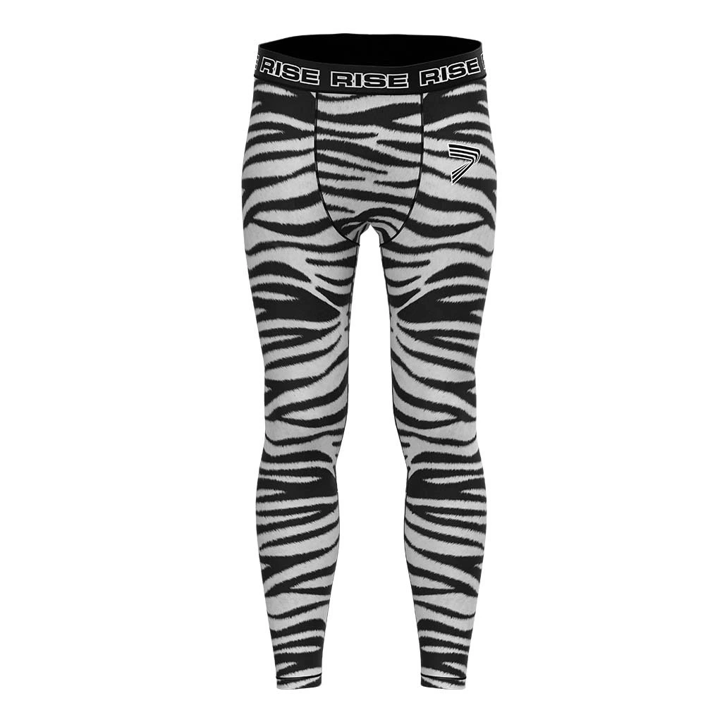 Rise Jiujitsu BJJ MMA Spats Zebra-stripe 1