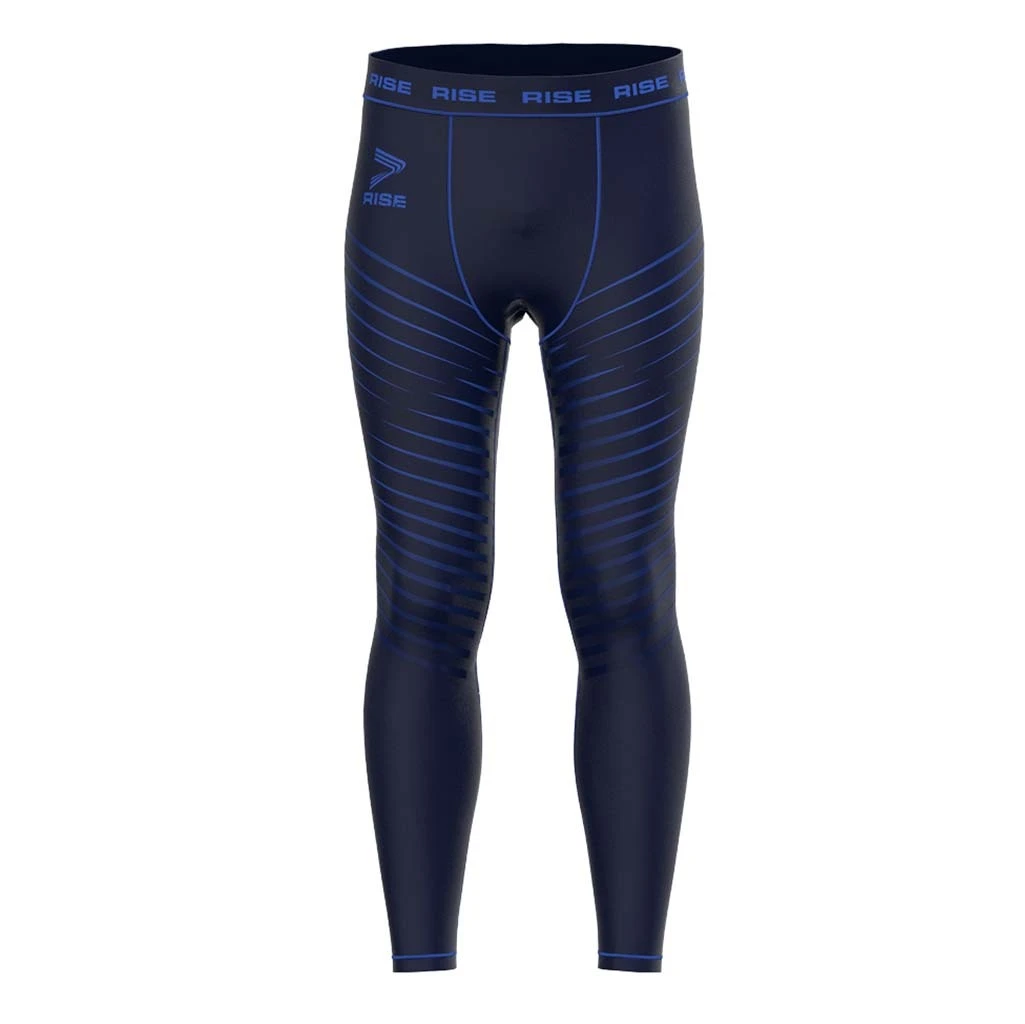 Rise Jiujitsu BJJ MMA Spats Blue Stripe 1