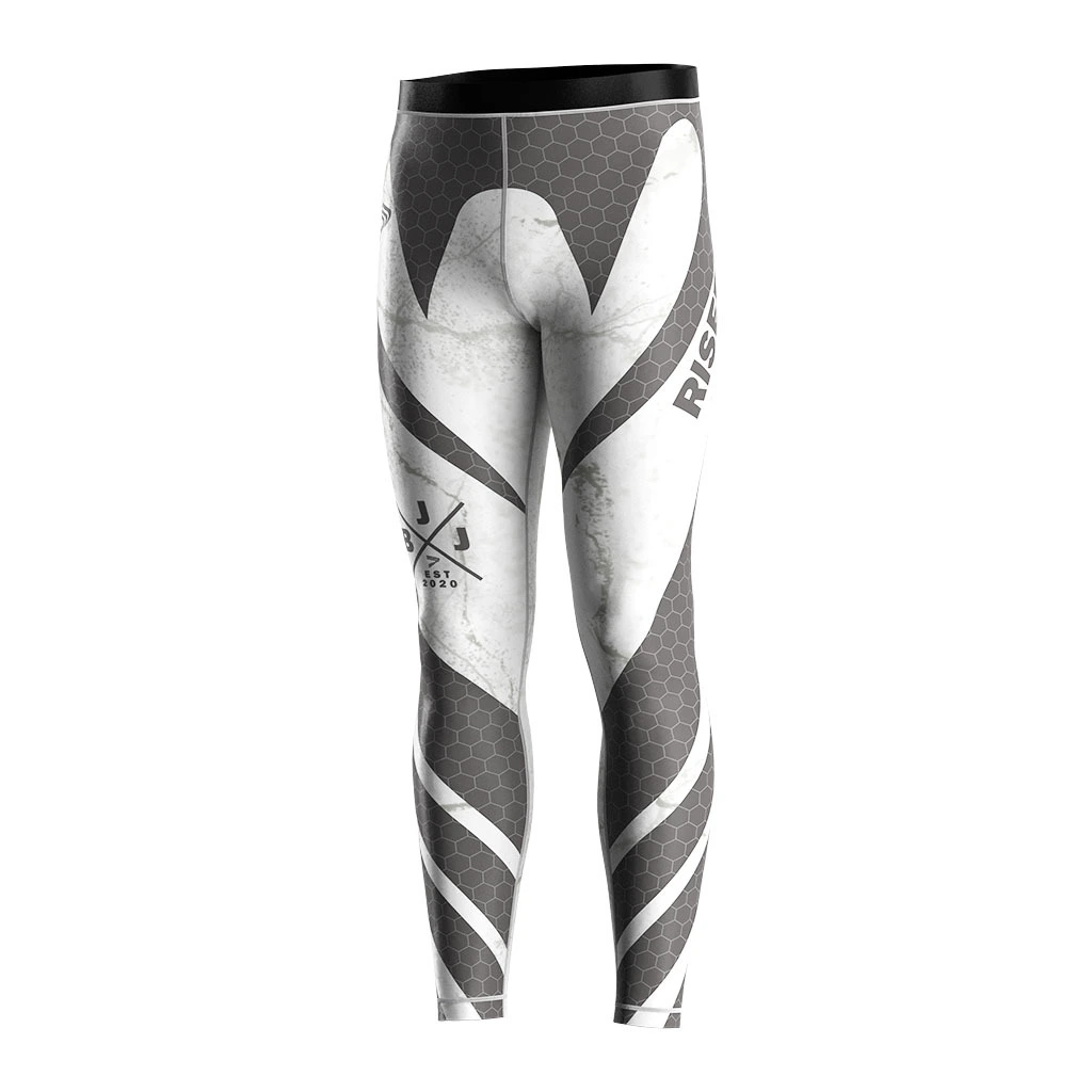 Rise Jiujitsu BJJ MMA Spats White Honeycomb 1