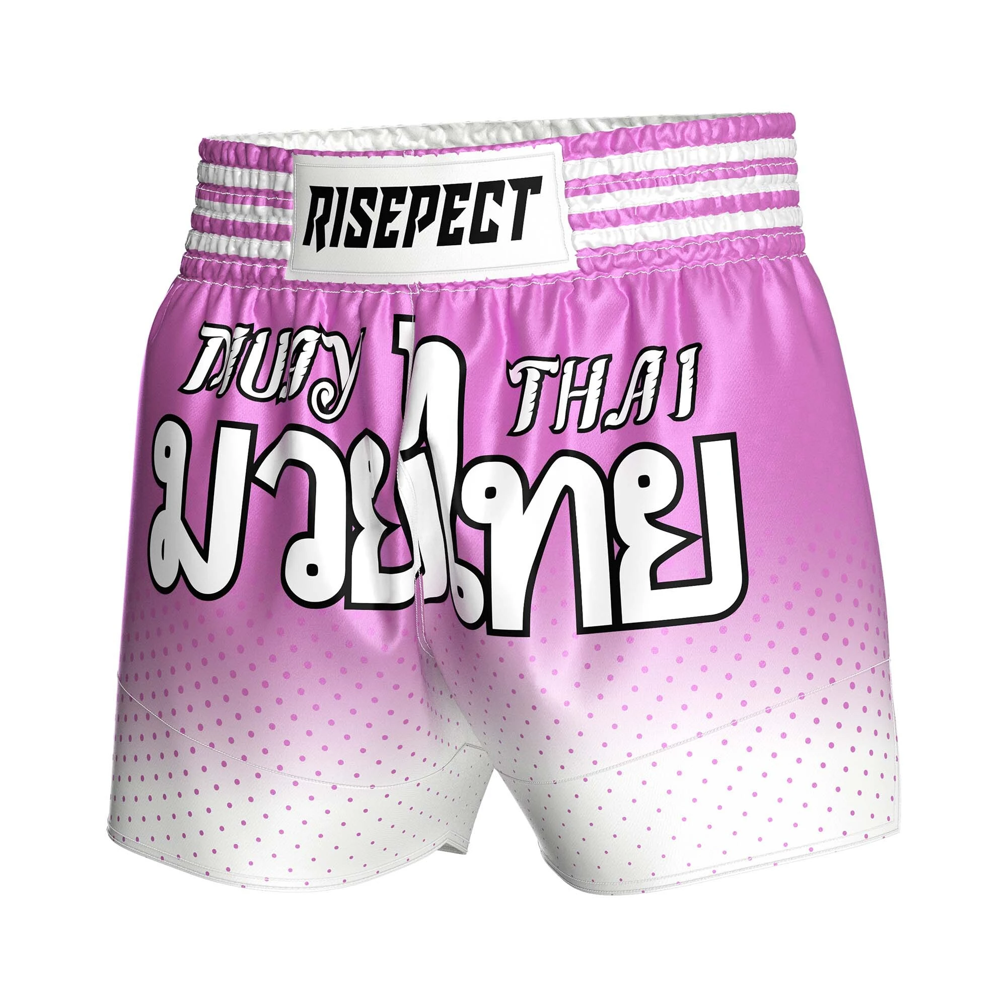 Rise Purple-red Boxing Muay Thai Shorts Polka Dots Gradient Bright 1