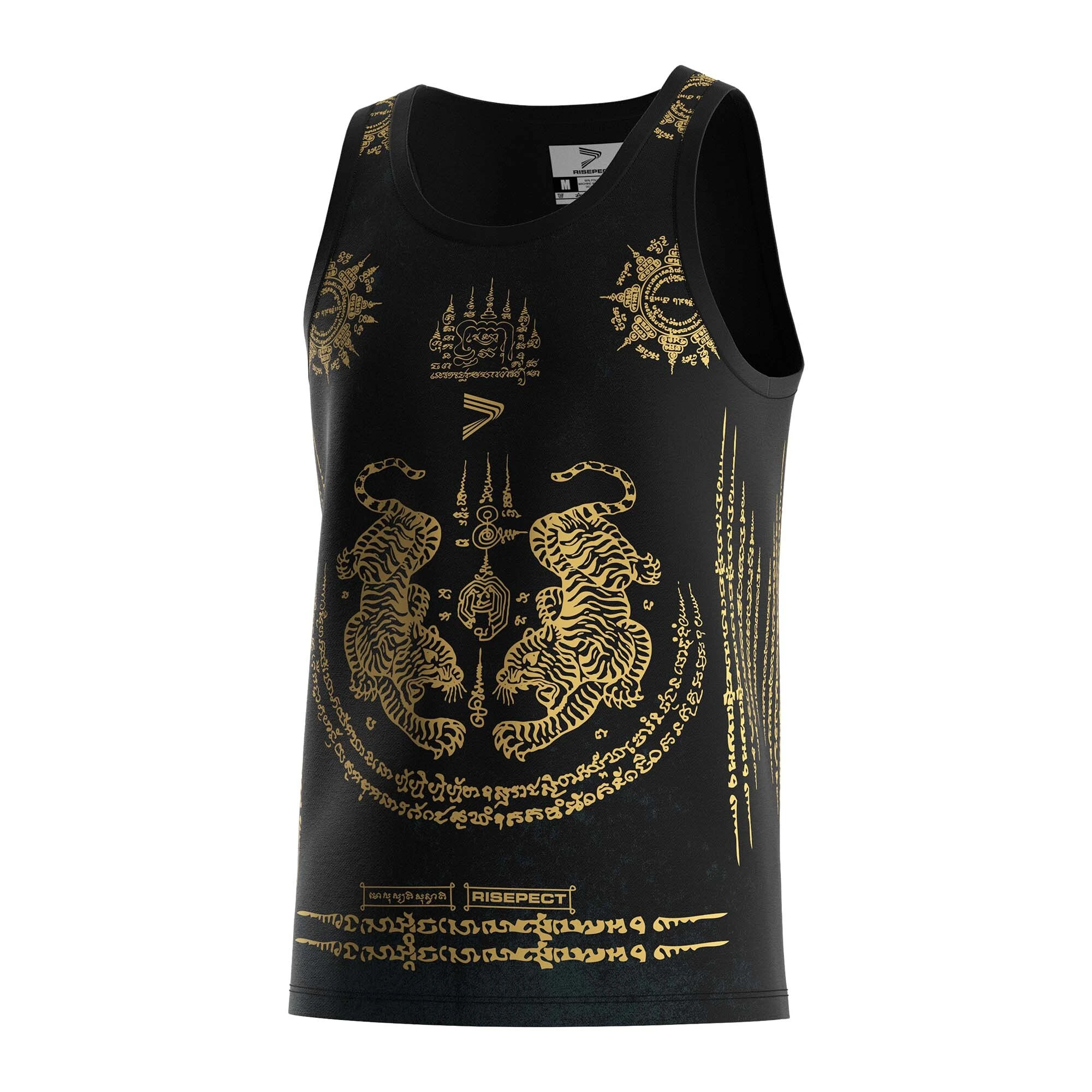 Black Thailand Pagoda Tank Golden Tigers Fight Top Risepect 1