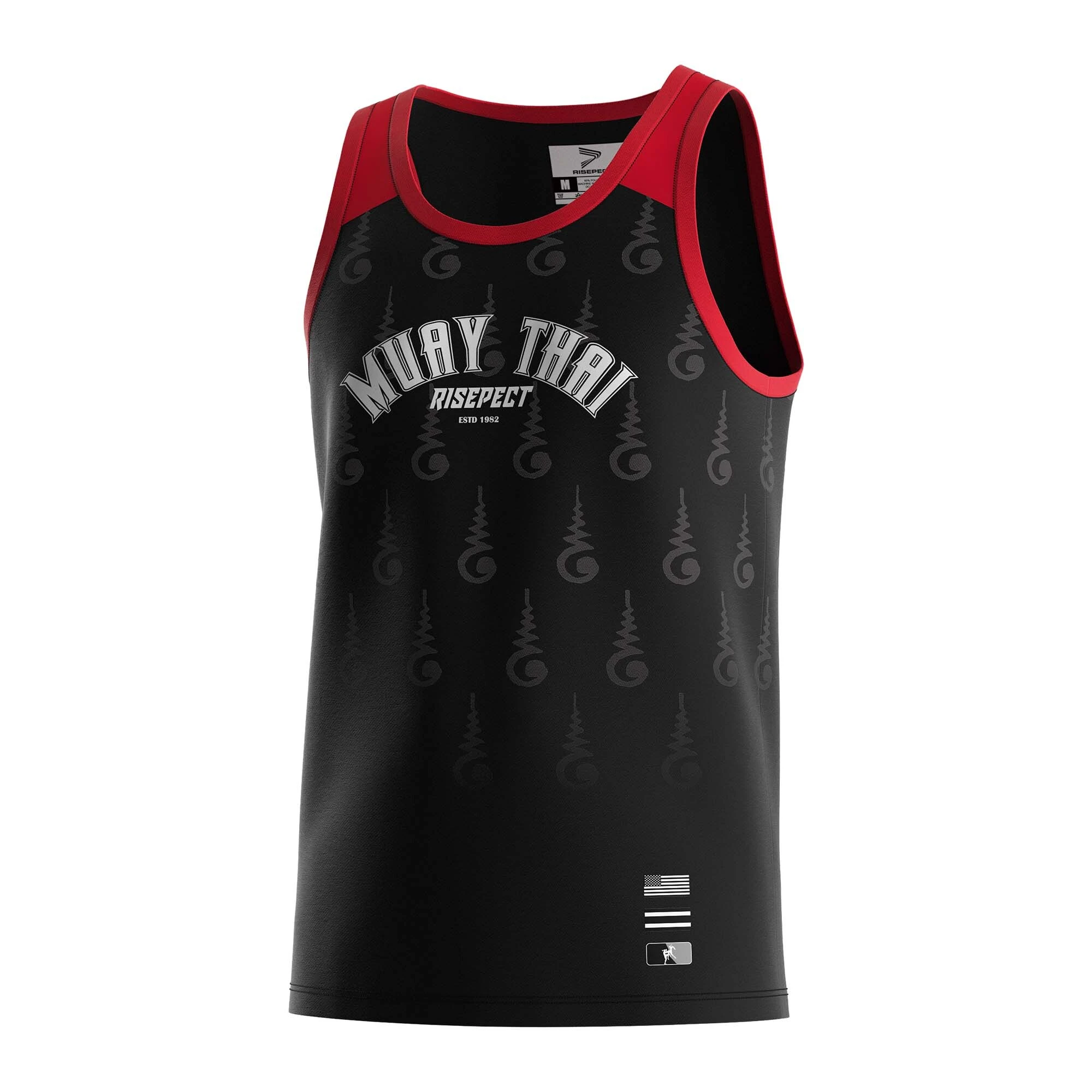 Buddhism Tattoo Thai Tank Top ESTD 1982 Black Tshirt RISEPECT 1