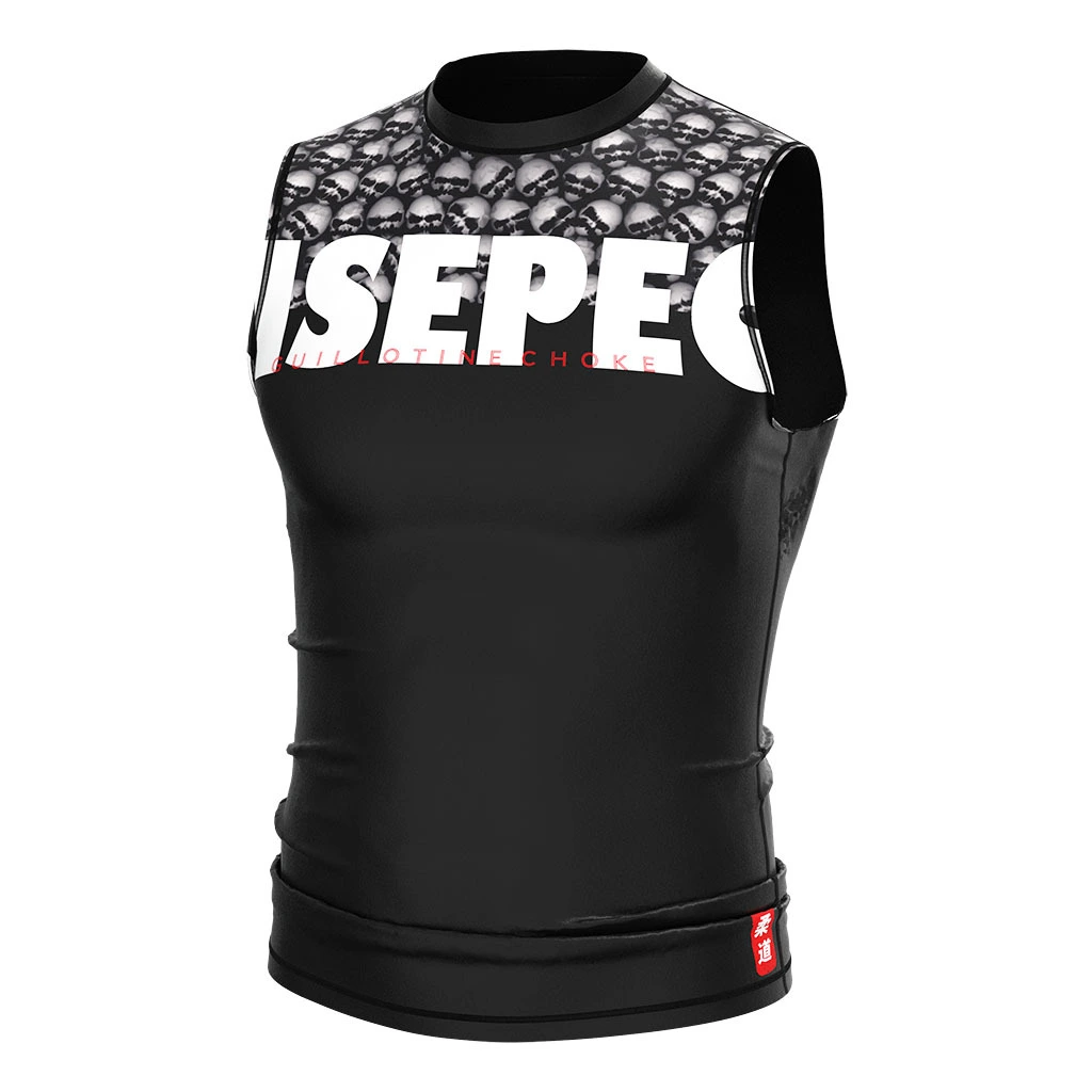 ODM Dense Ghost Faces Sleeveless Rash Vest MMA Judo Black BJJ 1