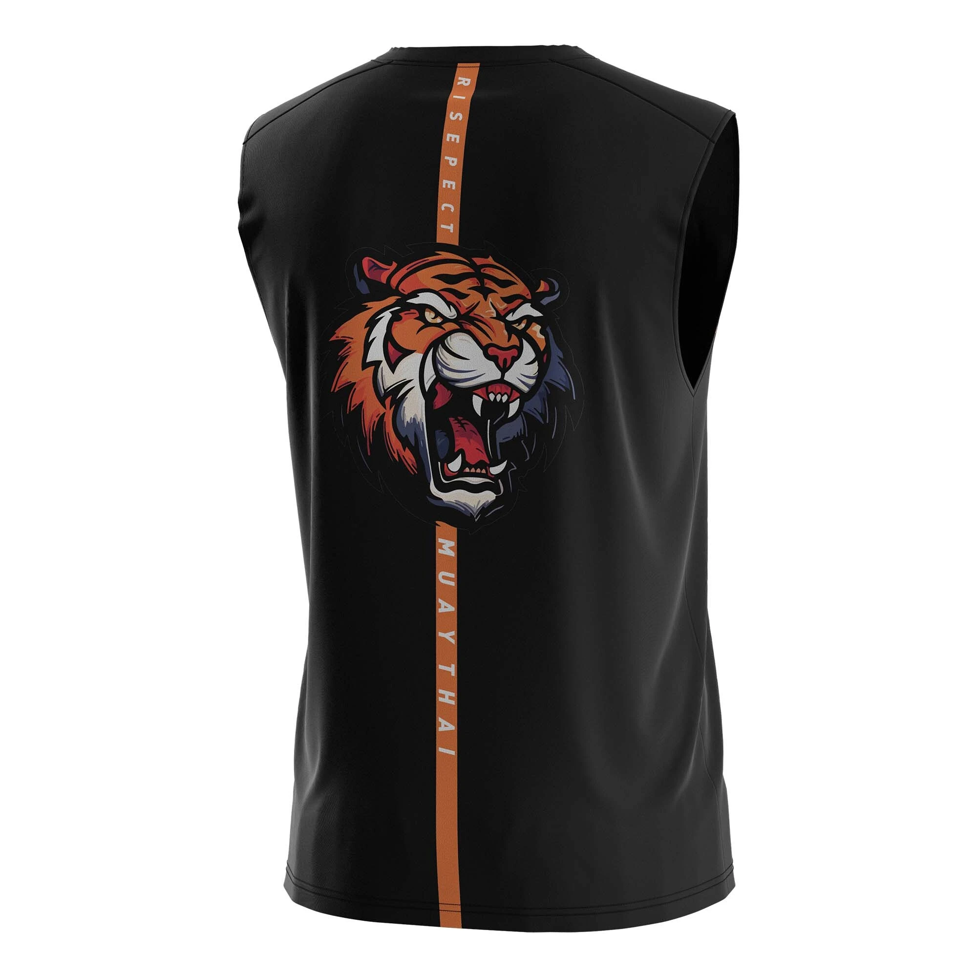 Boxing 4xl Sleeveless T Shirts Muay Thai Tiger Head With Fangs And Claws 1