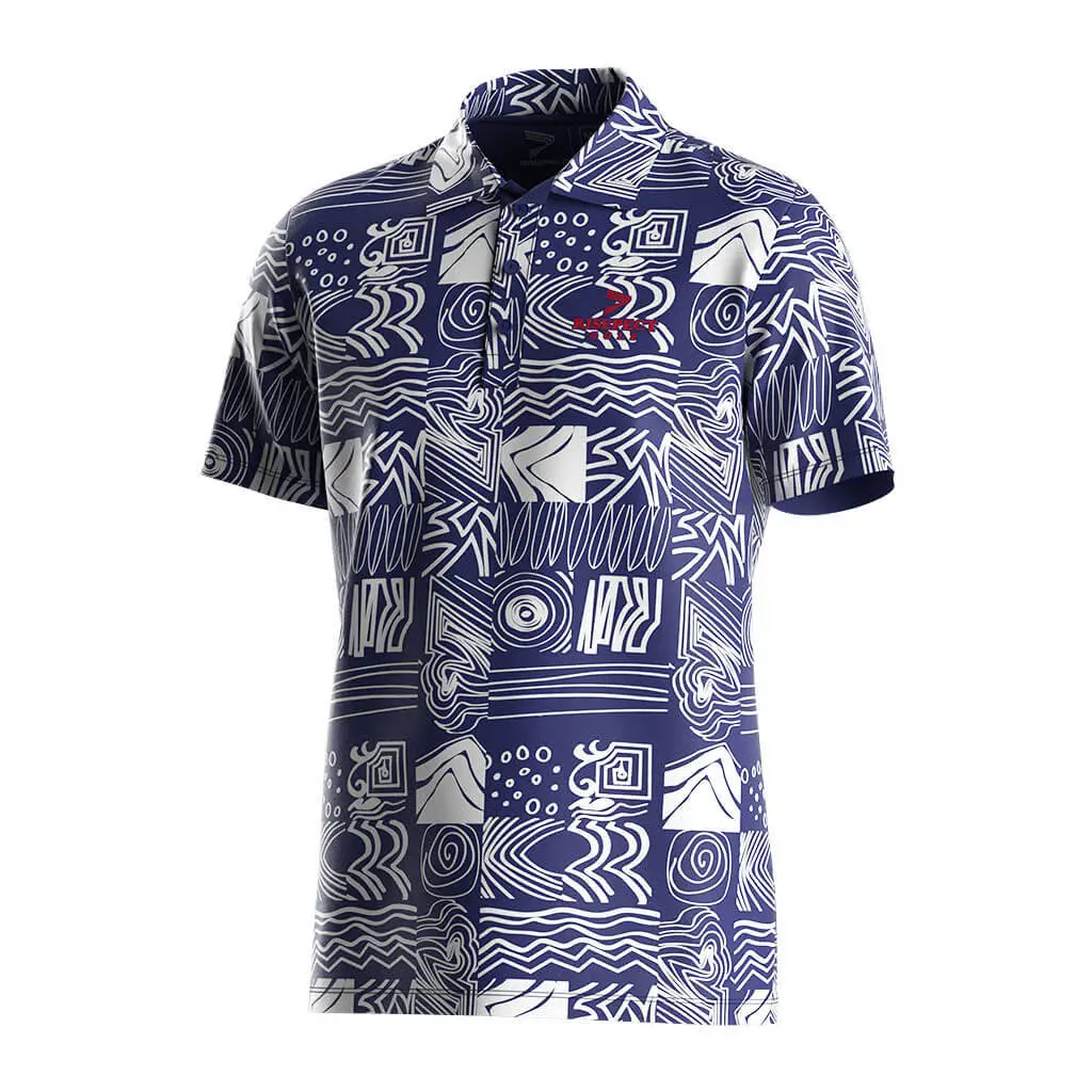 Purple Golf Polo Maunfacturer Geometry Tees ODM 1
