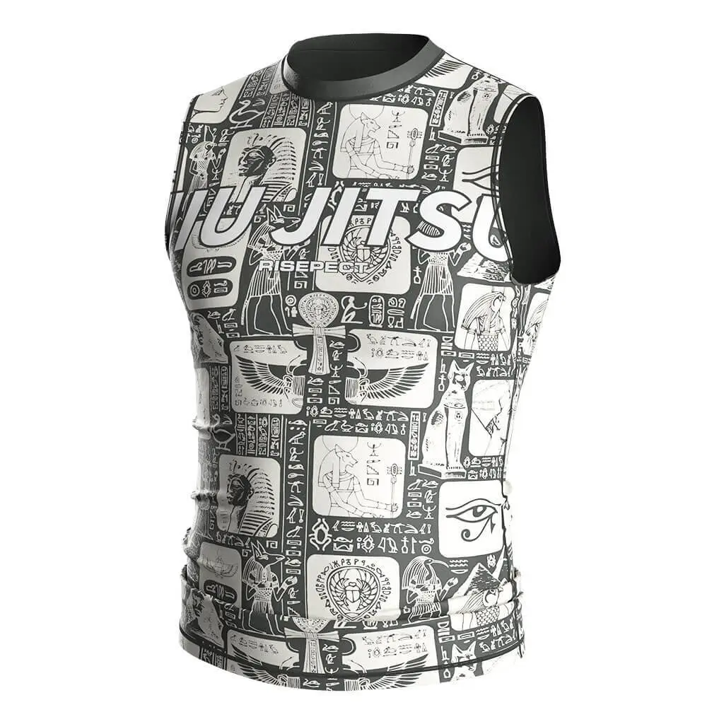 Sup Rash Guard Surf MMA Sleeveless Rash Vests Mayan Art 1