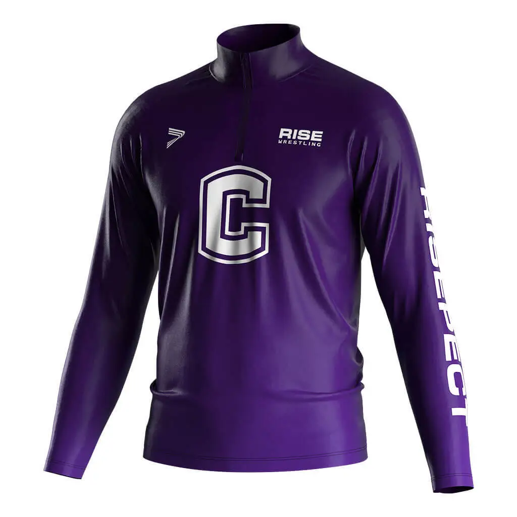 Wholesale Custom Wrestling Quarter Zips Team Gear Supplier​ Q-zips 1