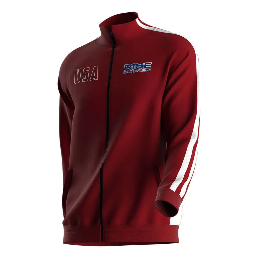Premium Wrestling Full-zip Jackets Bulk Orders for Teams Zip Jacket 1