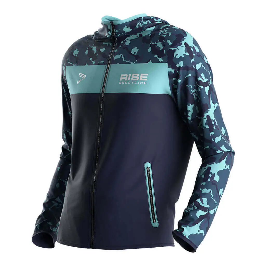 Wholesale Wrestling Full Zip Hoodies High-Quality Team Gear Supplier​ 1