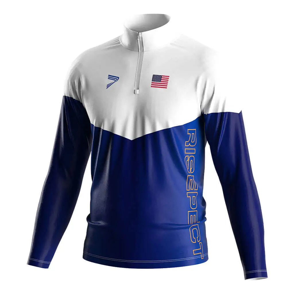 Wholesale ​Custom Logo Wrestling Quarter Zip Team Wrestling Wear Bulk 1